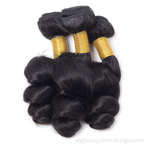 100% Indian  hair bundles wholesale,hot selling Indian  hair loose wave bundles,loose wave bundles human hair